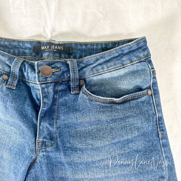 Max Jeans Denim Bermuda Shorts Blue - Picture 3 of 8